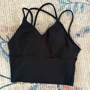 Black Strappy Women's Bralette
